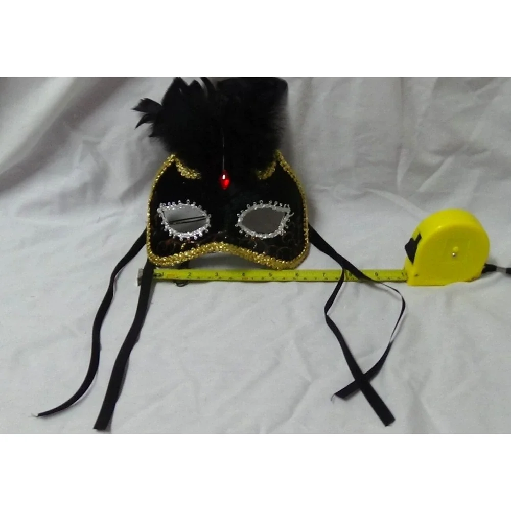 Mardi Gras Mask Black/Gold/ Silver Cosplay Venetian Costume Party #075
